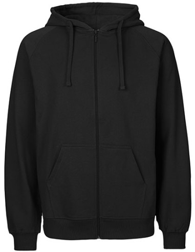TIG-T63301-Unisex Tiger Cotton Hoodie With Zipper